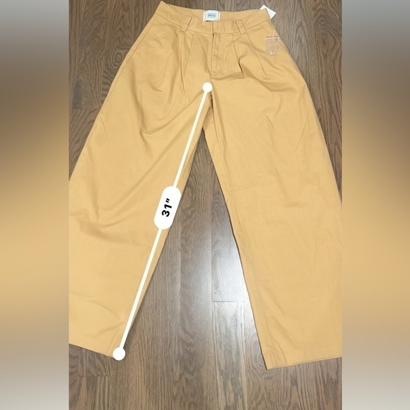 UO BDG Grandpa Twill Mid Rise Trouser Pant wide legs j2k 2 J - Picture 6 of 10